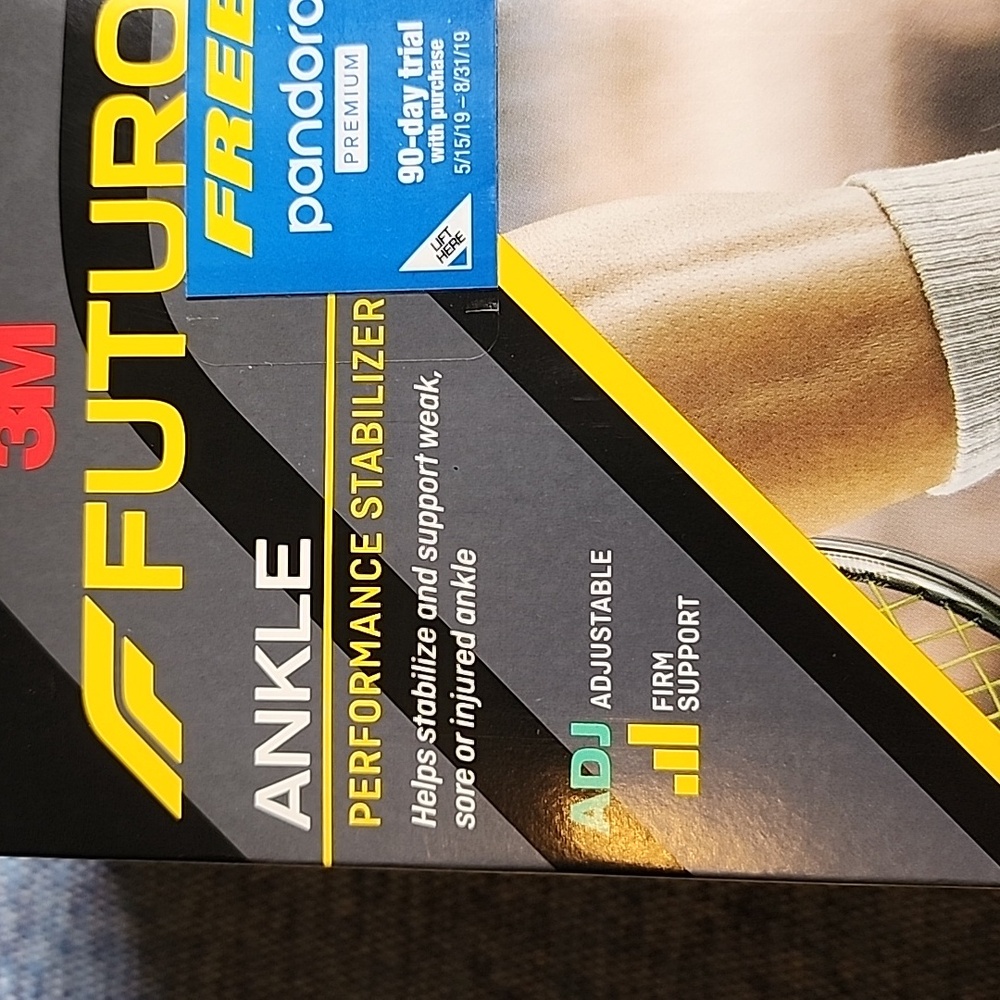 NWT Futuro Ankle Stabilizer Adjustable Size in Black - Picture 2 of 10